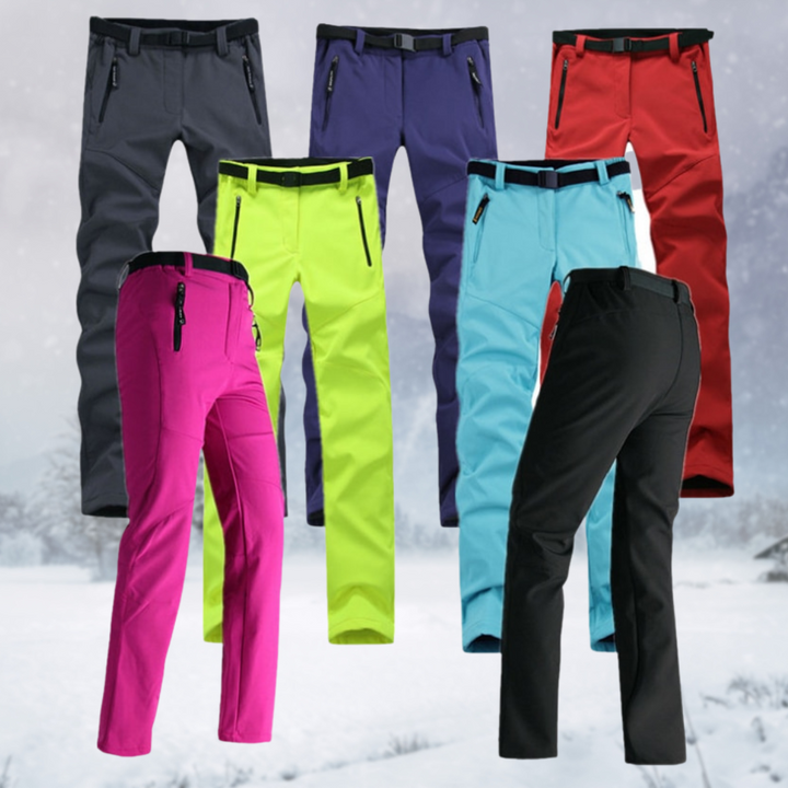 Waterproof &amp; Breathable women’s hiking pants – elastic fit, durable material, for trekking and outdoor activities