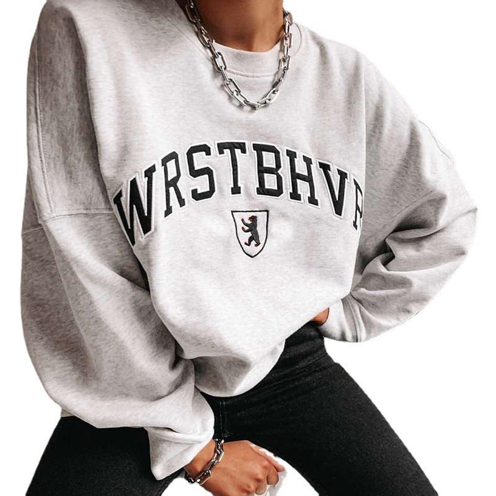 Oversized Women’s Sweatshirt - Crewneck Midweight Fall Top
