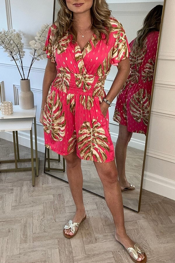 Leafy Print Women&