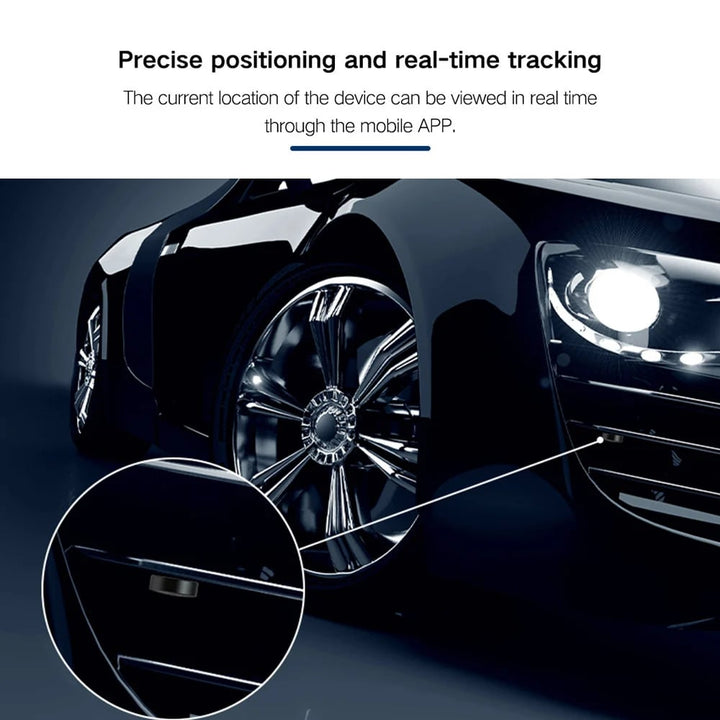 GPS Tracker for Cars – Real-Time Vehicle Tracker, Magnetic Anti-Theft GPS Device, Long Battery Life
