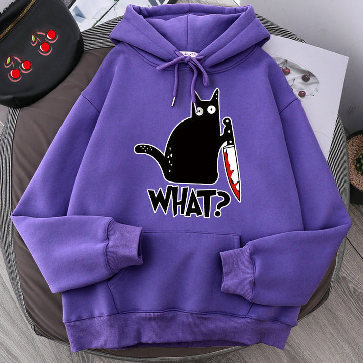 Oversized Men’s Hoodie - Graphic Pullover, Wool Lined Casual