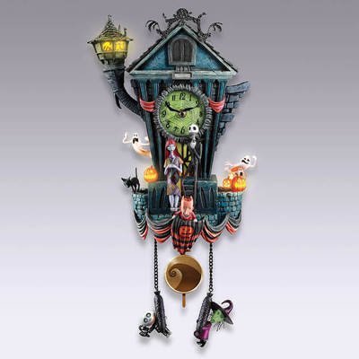 Staring Clock Resin Pendant Ornament Gothic Halloween