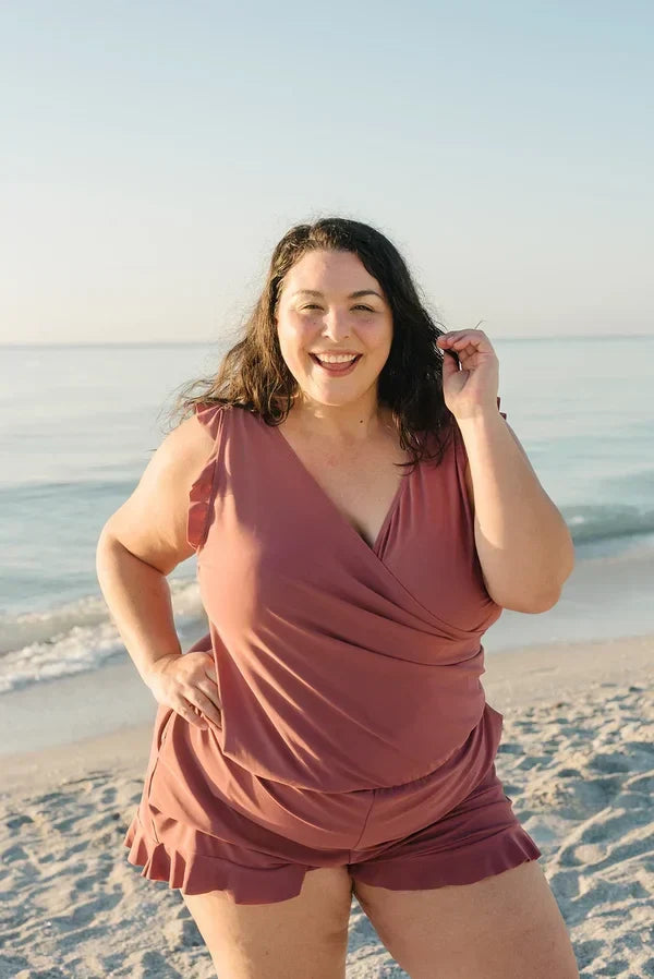 Tummy Control Swimwear Romper for Women with Built-in Bra, Lightweight and Breathable Bathing Suit