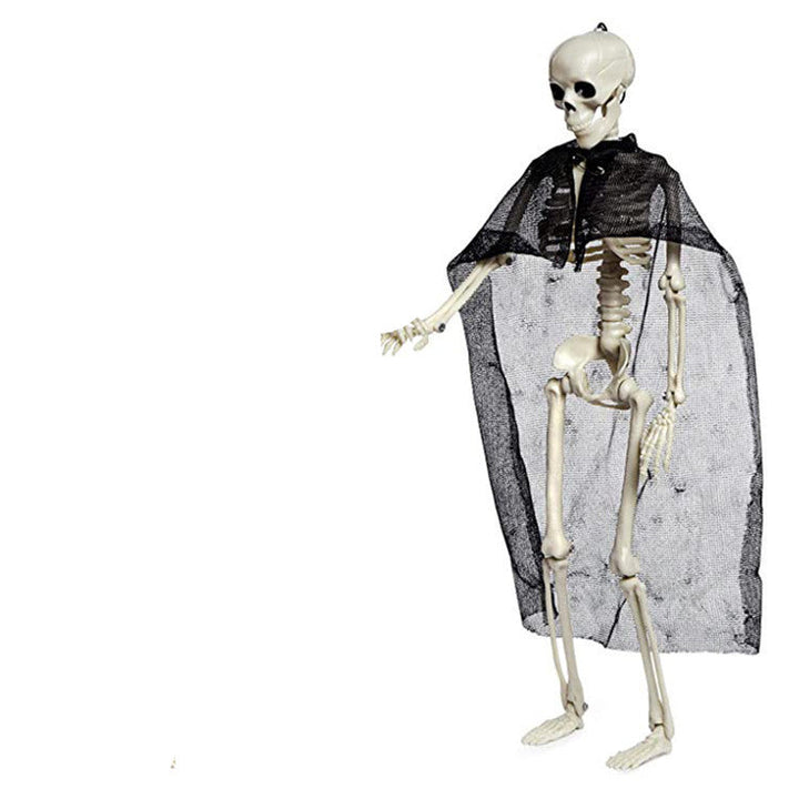 Halloween Plastic Skeleton Couple Props Wedding Veil Decor