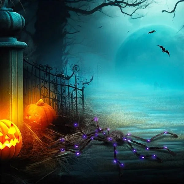 Light Up Oversized Spider Halloween Decoration Yard Prop