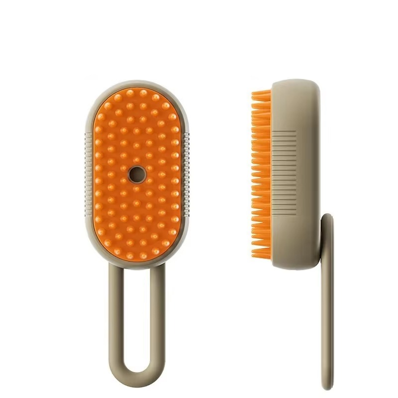 3 In1 Dog Cat Steamy Brush Spray Massage - Bath Brush &amp; Hair Removal Tool