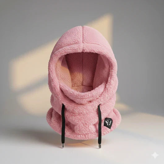 Warm &amp; Cozy Balaclava Hood – Full-Face Fleece Balaclava with Drawstring