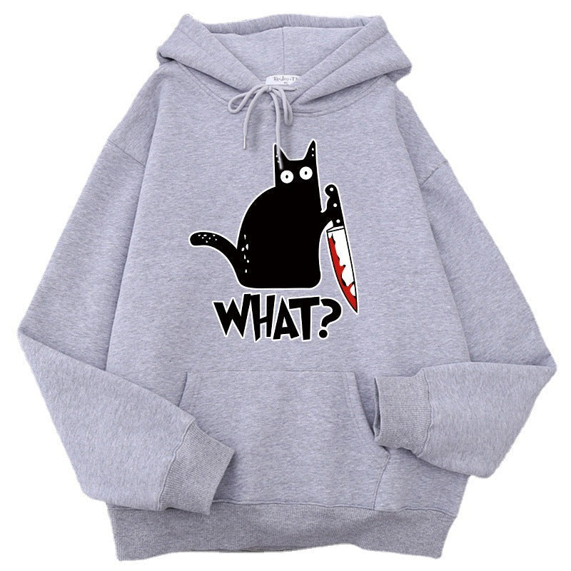 Oversized Men’s Hoodie - Graphic Pullover, Wool Lined Casual