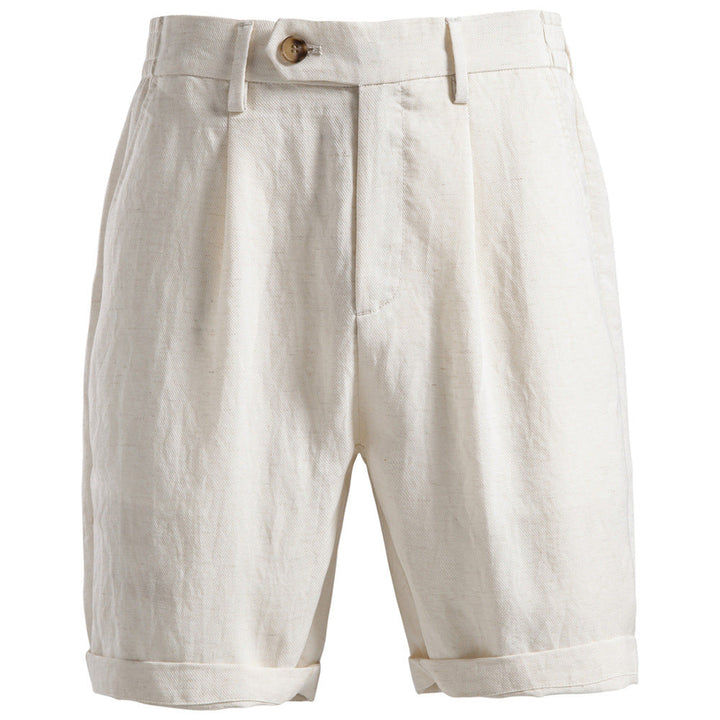 Lightweight teen shorts - Old Money style, Lyocell cotton, for versatile business-casual wear