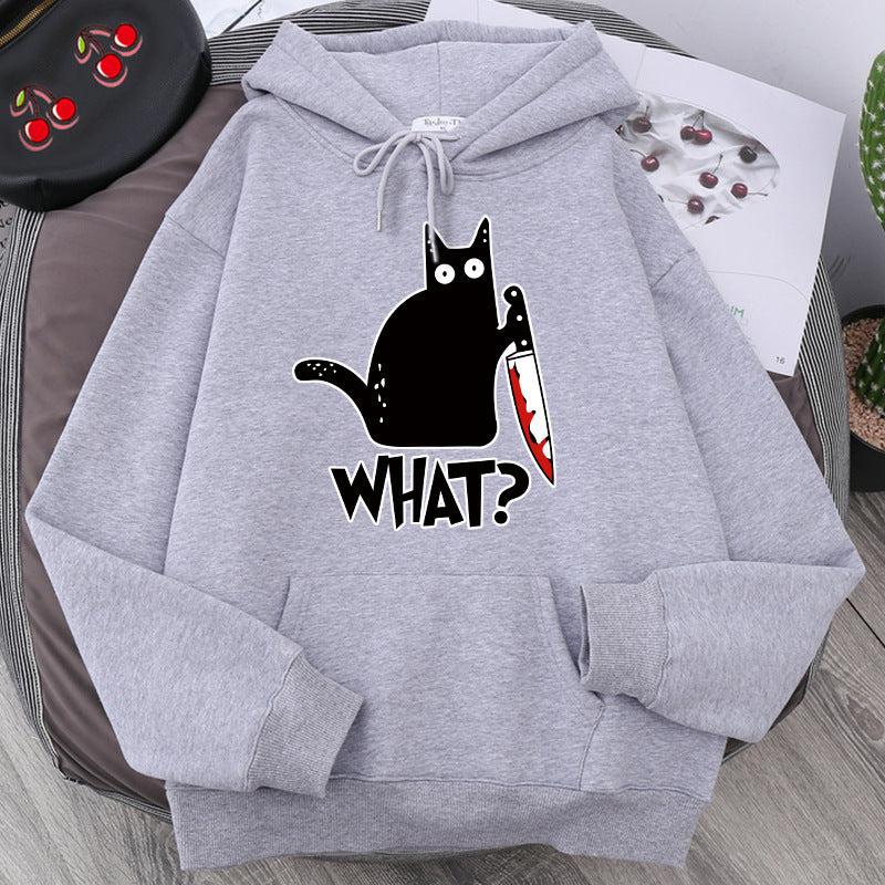 Oversized Men’s Hoodie - Graphic Pullover, Wool Lined Casual