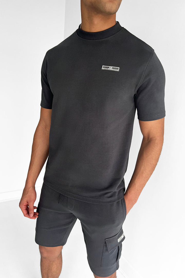 Slim Fit Leisure Set for Men with Cargo Shorts, Premium 100% Cotton Fabric, Tailored Design, Comfortable Everyday Wear