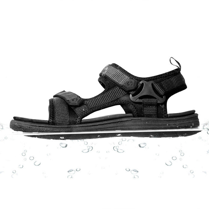 Lightweight Men’s Sandals – Multi-Strap, Woven Upper, EVA Sole, Non-Slip for Outdoor Adventures