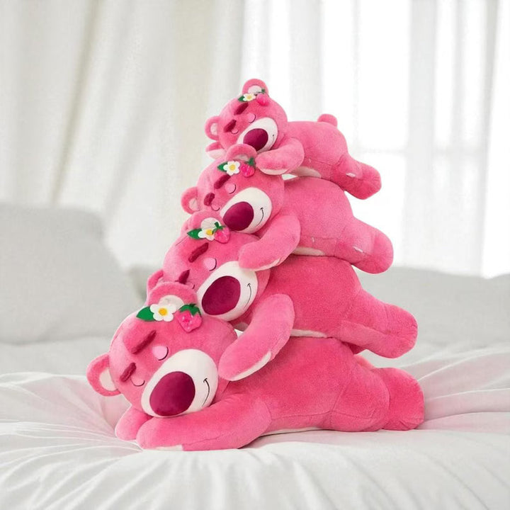 Lotso Plush Strawberry Bear Pillow - 90cm Stuffed Toy, A Sweet Valentine&