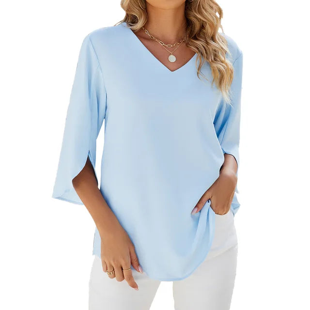 Lightweight V-Neck Women&
