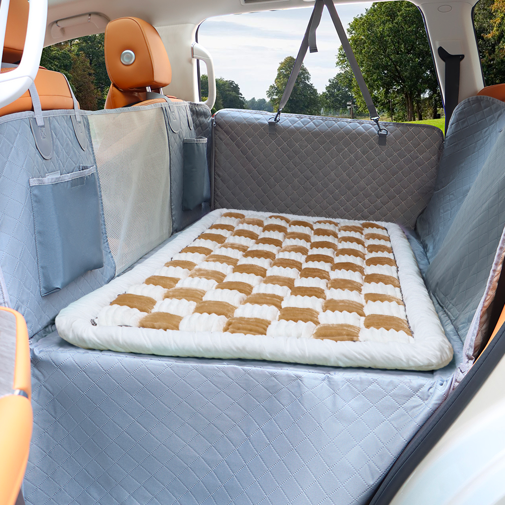 Car Seat Cover Hammock Waterproof Protector With Storage Pockets And Mesh Window For Cars And Trucks Fall 2025 Gift