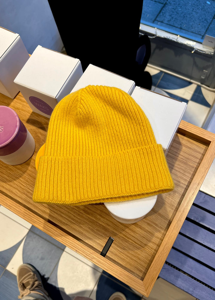 Warm Unisex Beanie - Cuffed Ribbed Knit, Wool Blend
