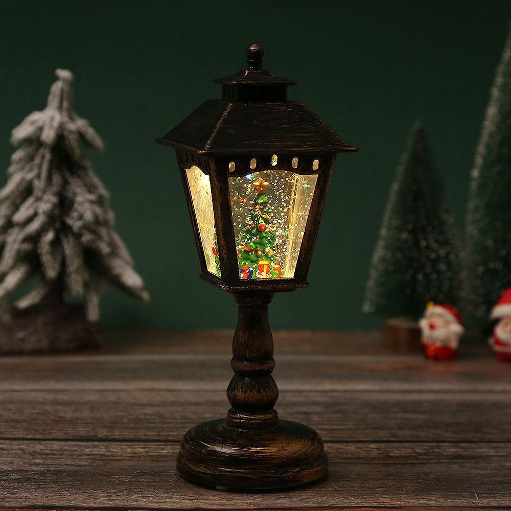 Illuminated Christmas Night Light Table Lamps - Santa, Snowman &amp; Tree Decorations