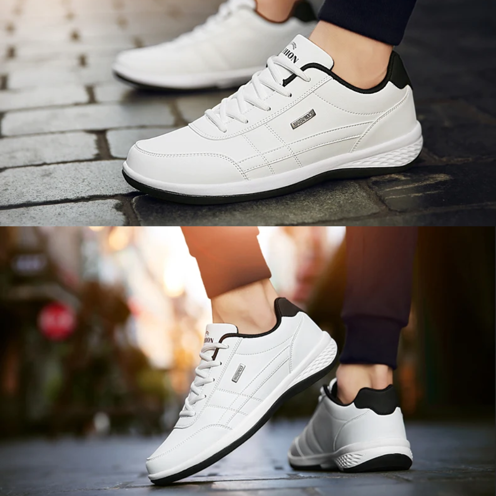 Comfortable Orthopedic Leather Shoes for Women, Waterproof Anti-Slip Design with Wide Toe Box and Gedempte Heel Support