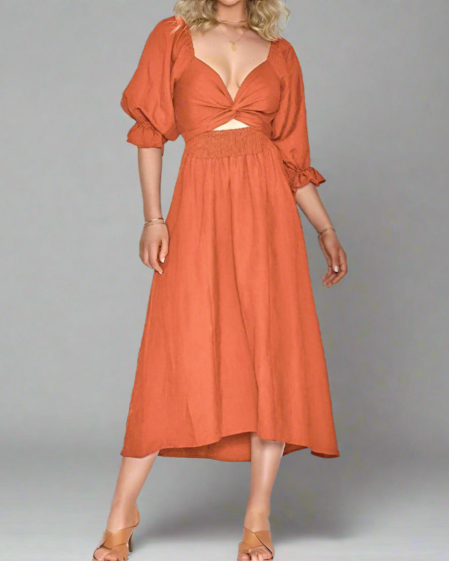 Airy Cotton Summer Dress for Women, Breathable and Versatile, Flattering Fit for Day or Night Wear
