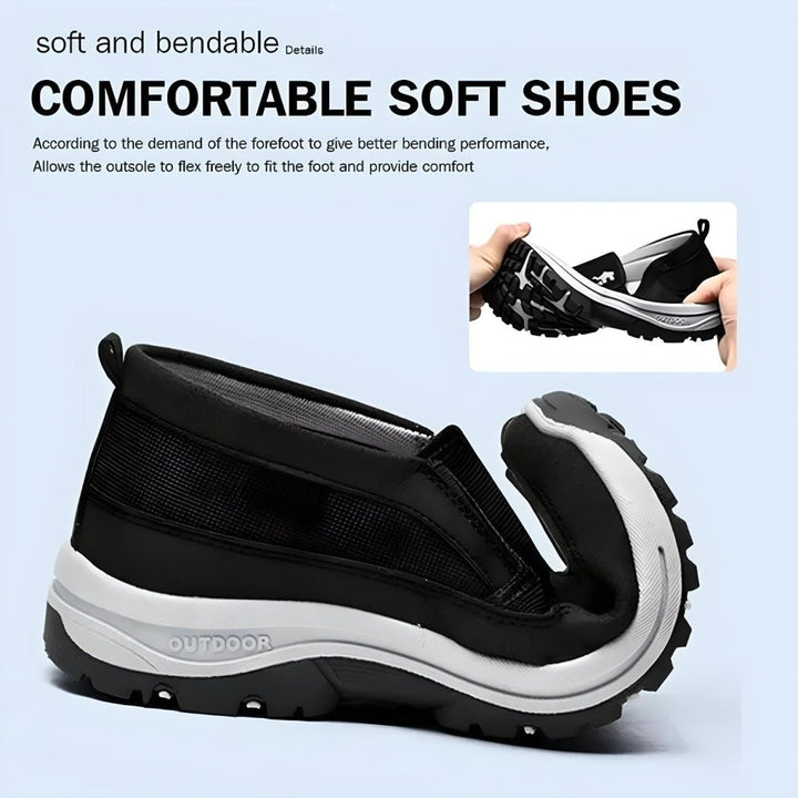 Comfortable Breathable Walking Shoes for Men with Memory Foam Insole, Non-Slip Outsole, Ideal for All-Day Wear