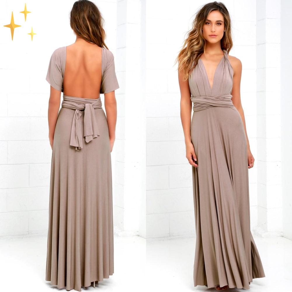 Elegant Floral Maxi Dress for Women - Flattering Wrap Design, Comfortable Fabric, Versatile Long Dress for Any Occasion