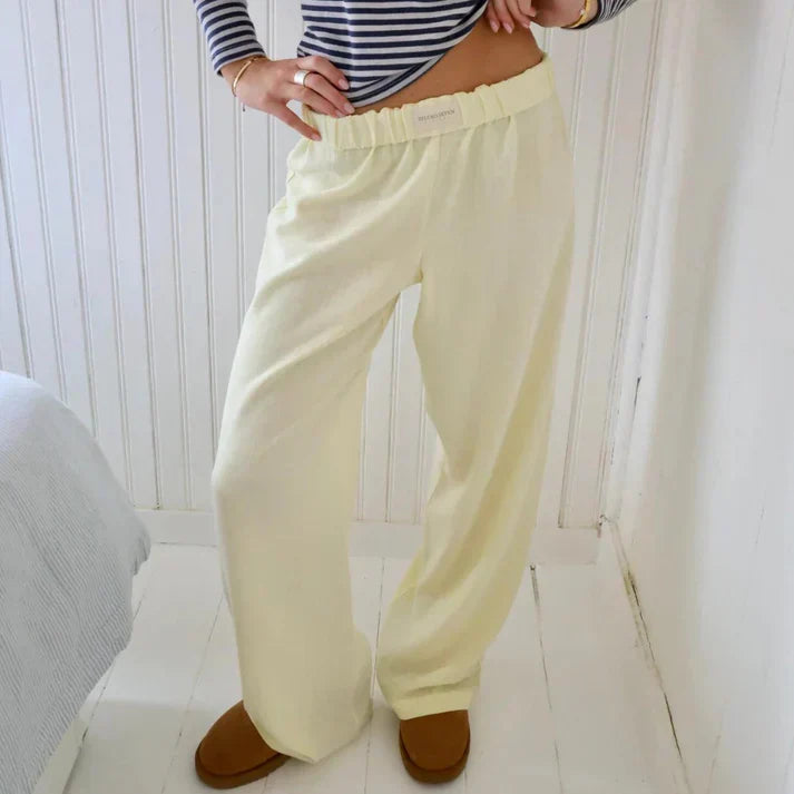 Flowing Linen Pants for Women - Elegant Summer Style, Comfortable Fit, Casual Chic Trousers
