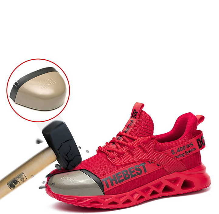 Ultralight Breathable Non-Slip Safety Shoes with Steel Toe and Kevlar Sole for Enhanced Comfort and Protection