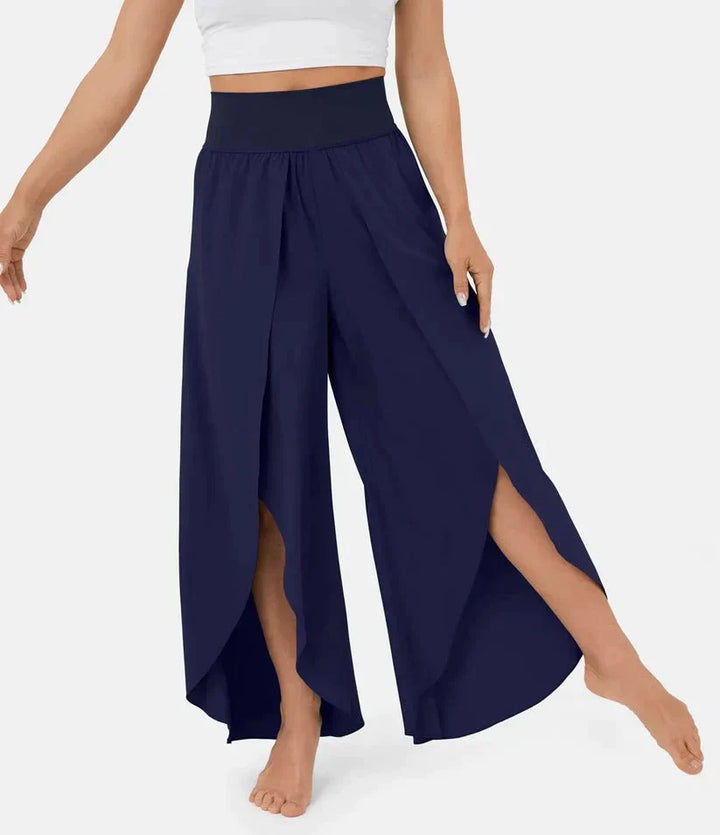 High-Waisted Palazzo Pants for Women, Comfortable Wide-Leg Trousers, Lightweight Summer Fashion
