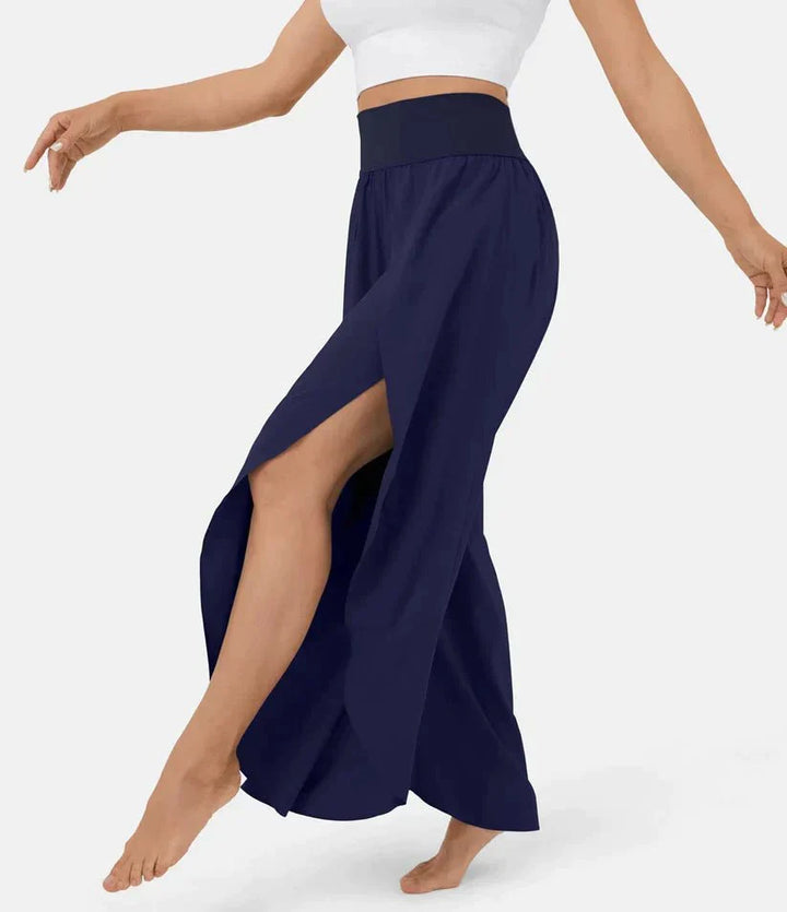High-Waisted Palazzo Pants for Women, Comfortable Wide-Leg Trousers, Lightweight Summer Fashion
