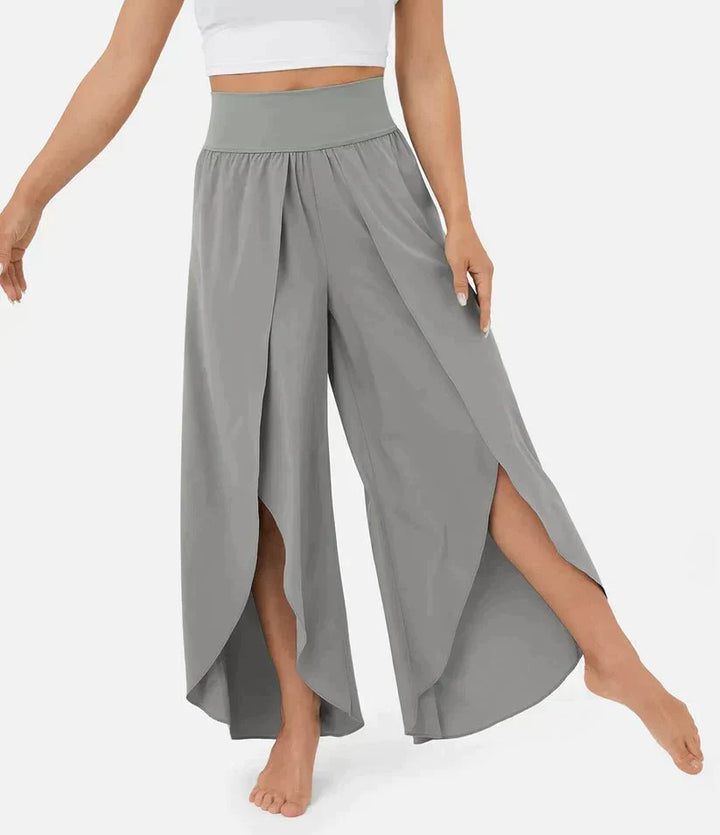 High-Waisted Palazzo Pants for Women, Comfortable Wide-Leg Trousers, Lightweight Summer Fashion