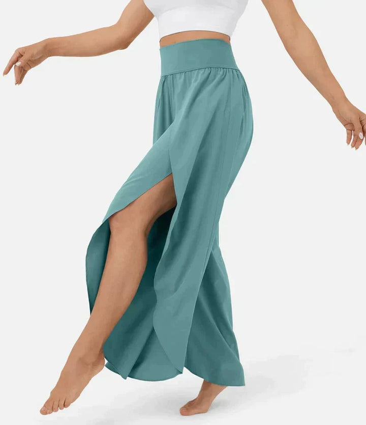 High-Waisted Palazzo Pants for Women, Comfortable Wide-Leg Trousers, Lightweight Summer Fashion