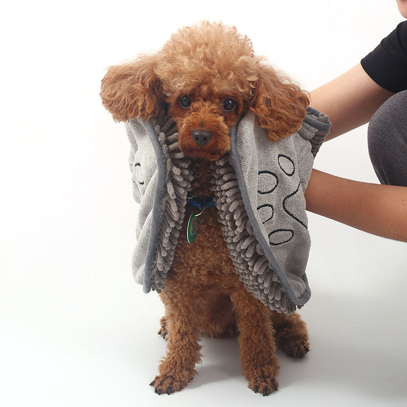Dog Towel Wrap With Hand Pockets Quick Dry Microfiber For Pets Soft Absorbent Bath Wrap Fall 2025 Cozy Gift