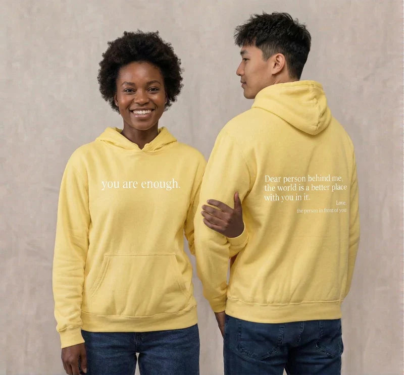 Warm Unisex Hoodie - Graphic Front-Pocket Hoodie With Back Print, Fleece-Lined, Casual Wear